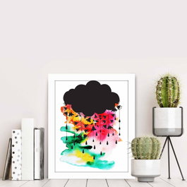 Wallity Cuadro Decorativo Enmarcado BCT-018 Multicolor